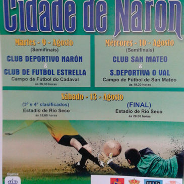 CD Narón e Estrella CF abren a XXXIV edición do Trofeo Cidade de Narón.